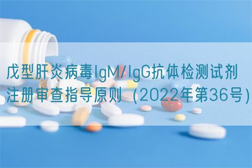 戊型肝炎病毒IgM/IgG抗體檢測試劑注冊審查指導原則（2022年第36號）(圖1)