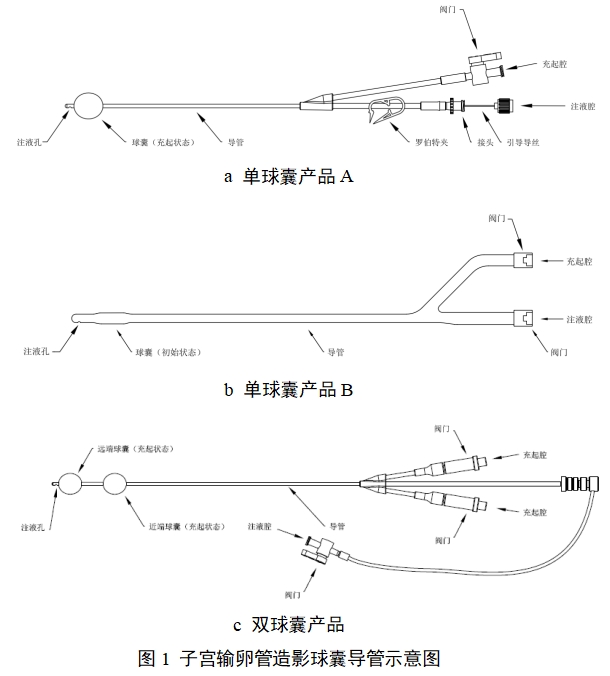 子宮輸卵管造影球囊導管注冊審查指導原則（2022年第41號）(圖1)